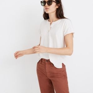 Madewell hemp-cotton Henley tee
